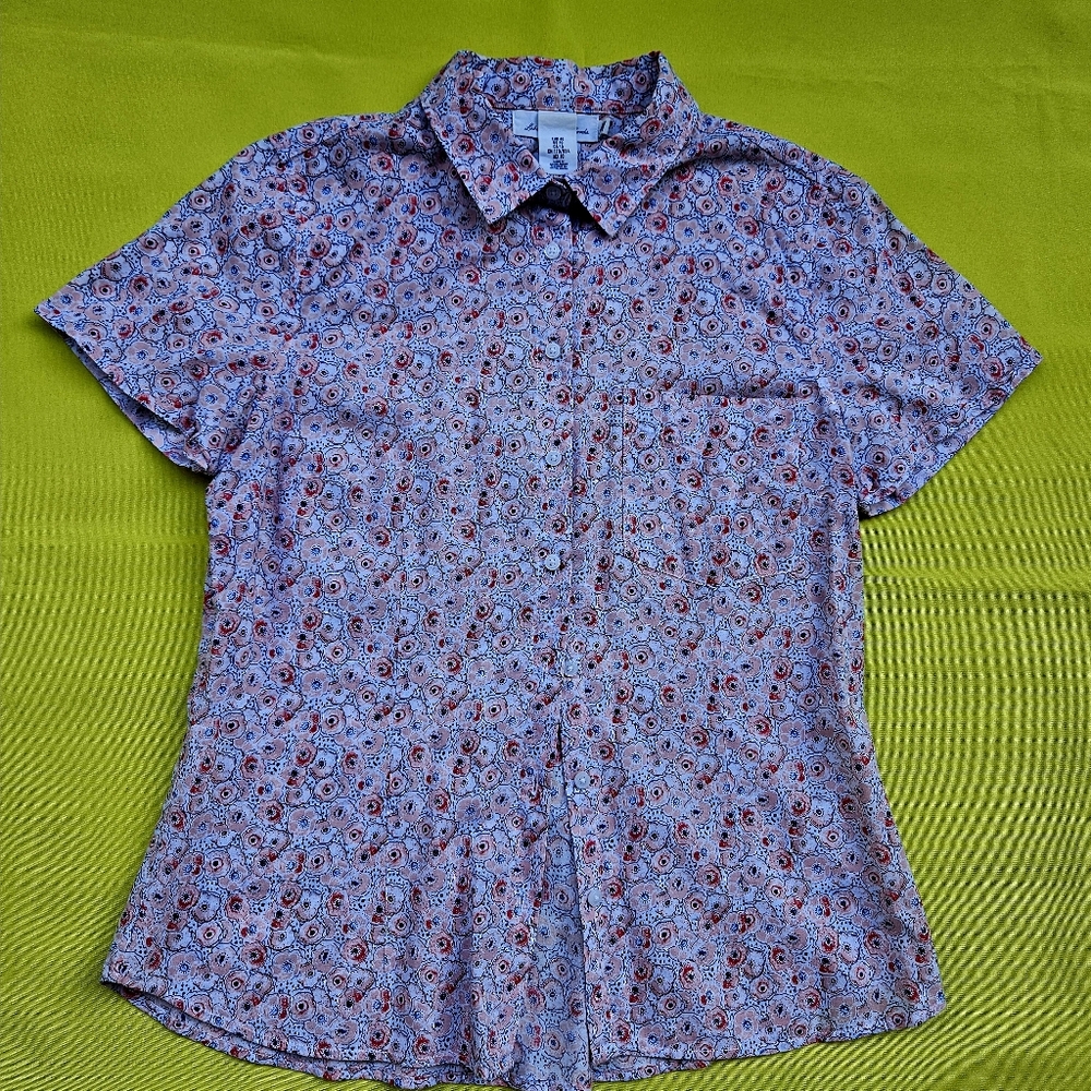 L.O.G.G Top Shirt Short Sleeves H&M US 10 Cotton Pink